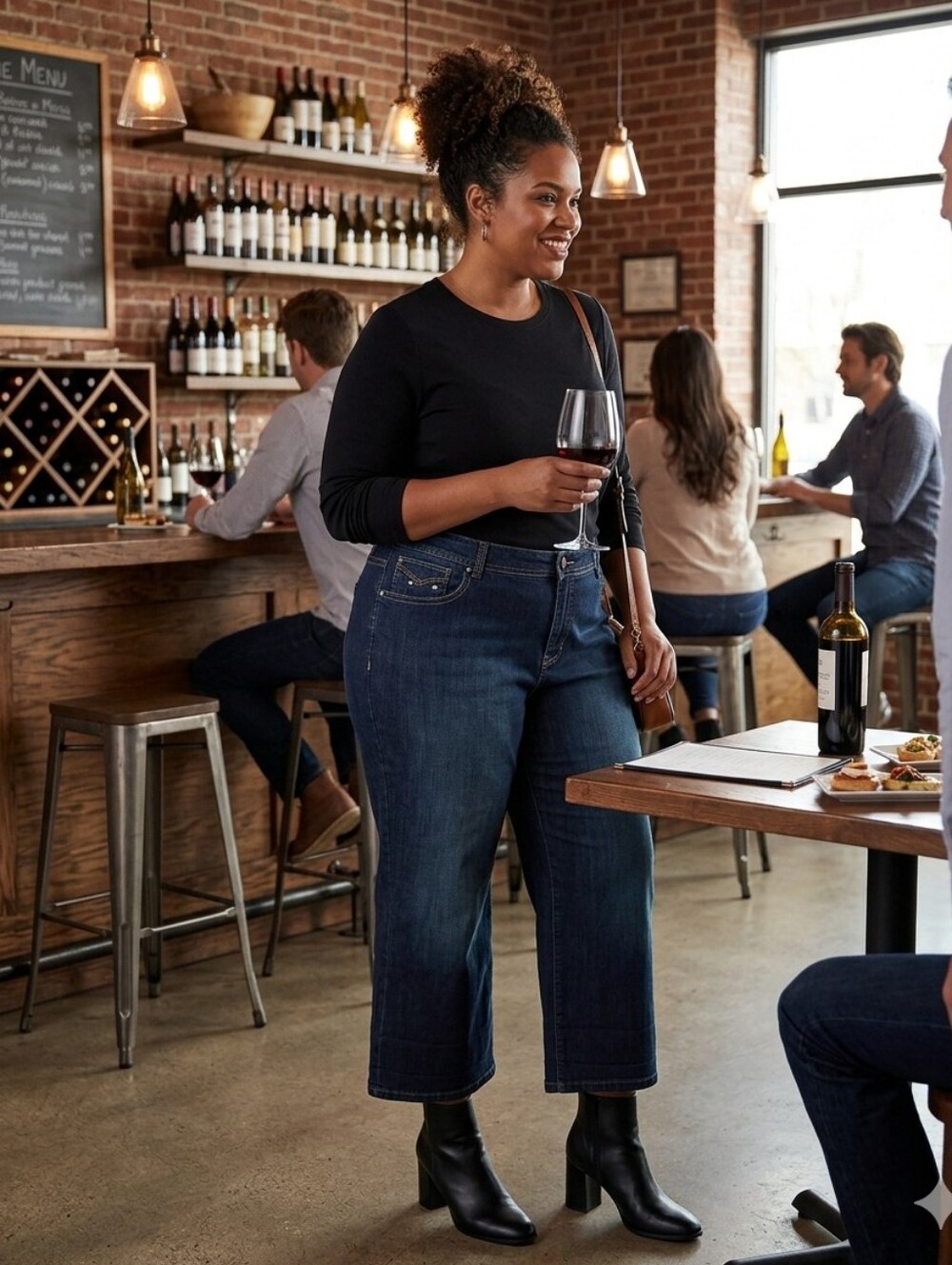 Lane Bryant Dark Blue Cropped Jeans
